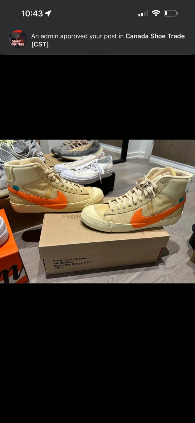 Nike Blazer Mid Off-White, Size 10.5 Hallows Eve - photo 3