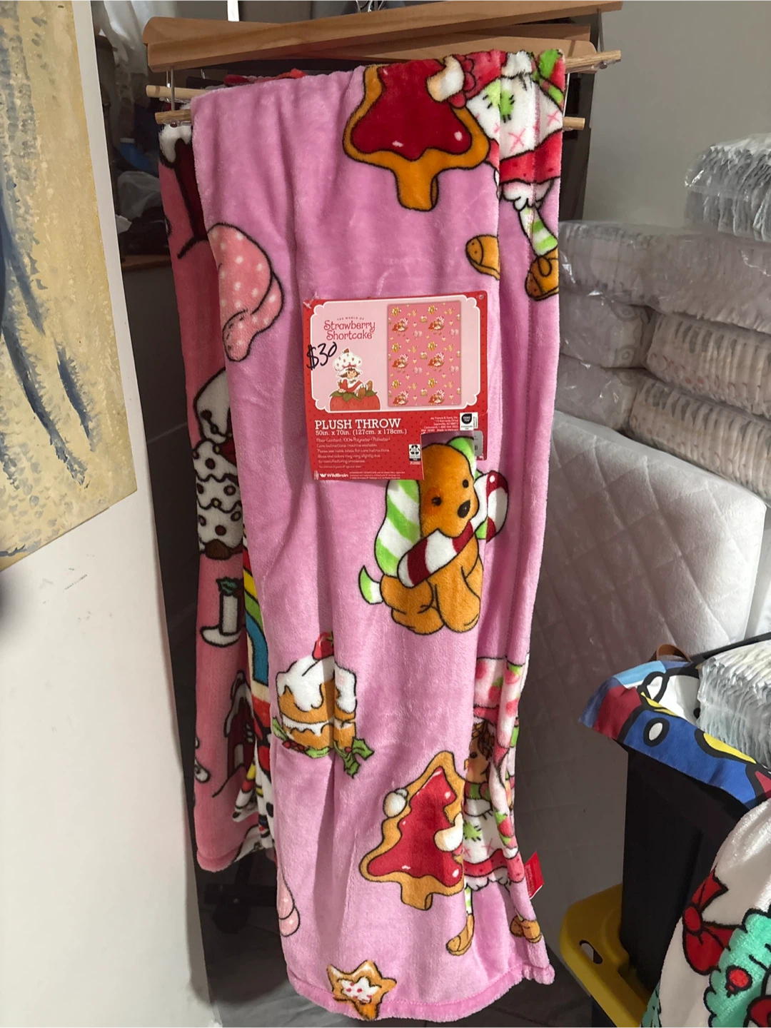 Strawberry Shortcake Plush Throw Blanket 50x70