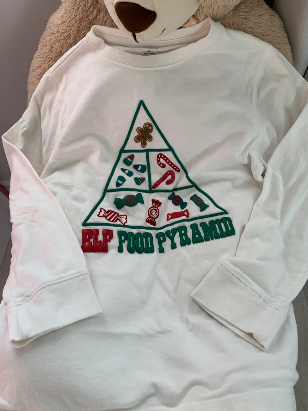 Gymboree Size 12 Elf Food Pyramid Shirt - photo 2