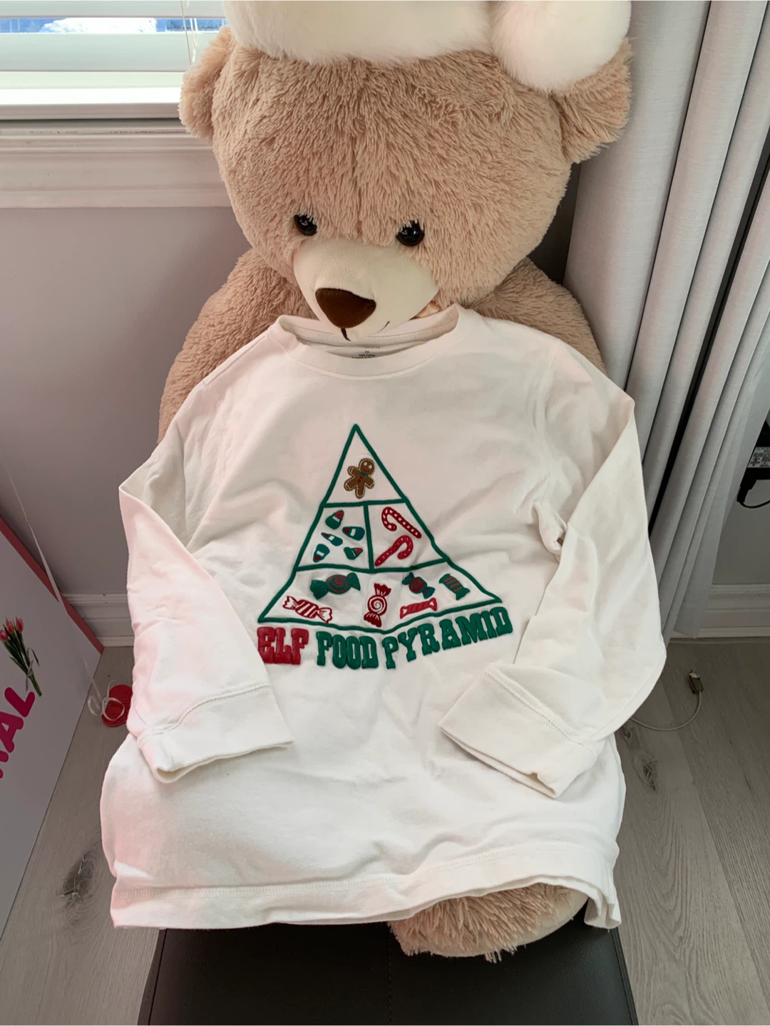 Gymboree Size 12 Elf Food Pyramid Shirt