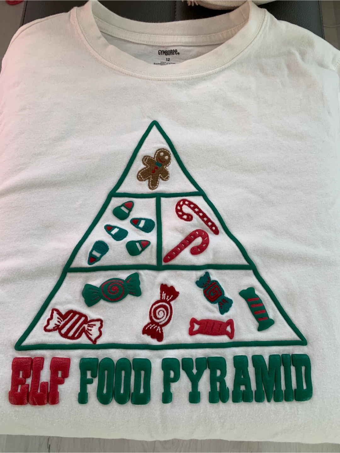 Gymboree Size 12 Elf Food Pyramid Shirt - photo 3