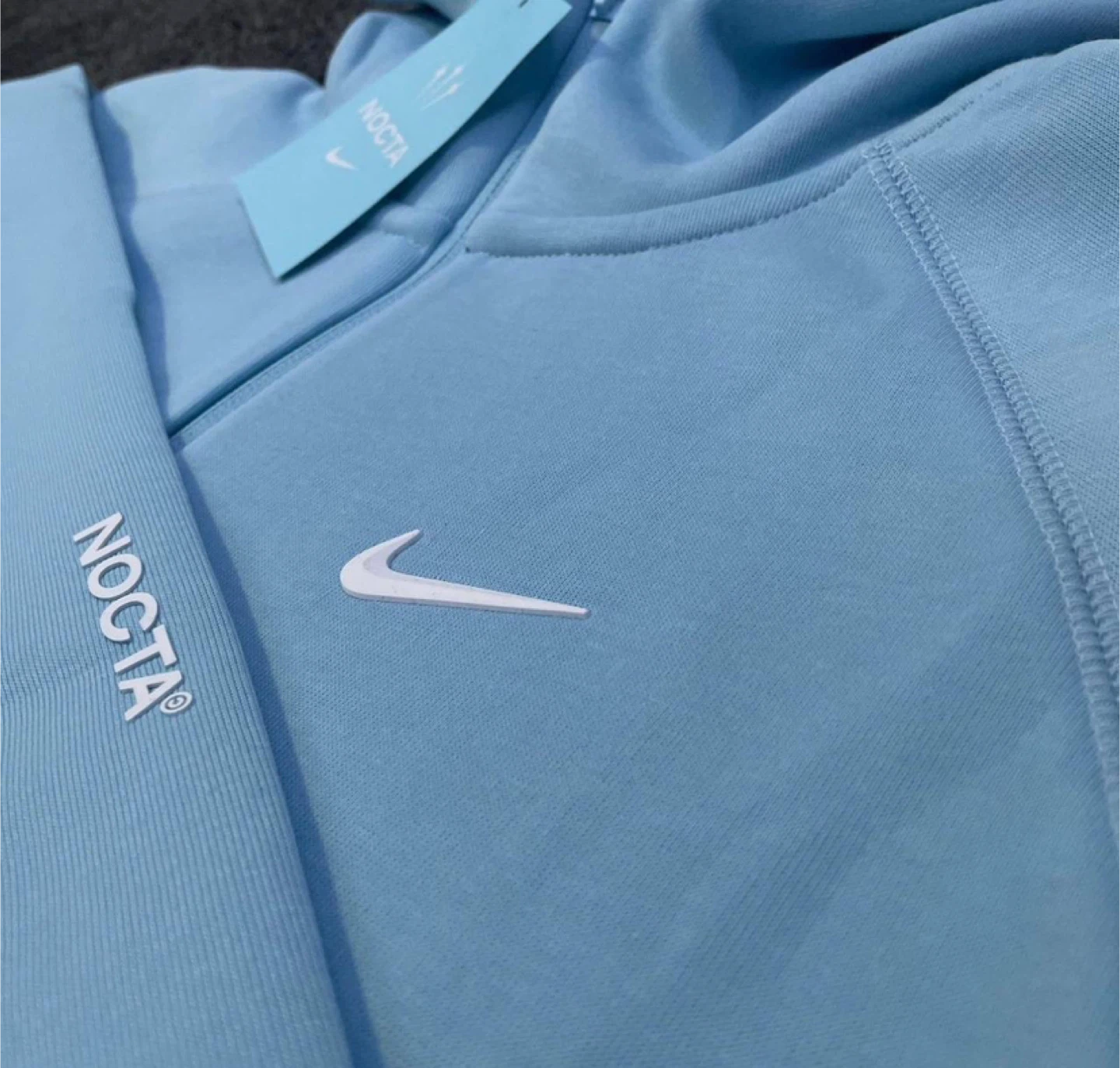 Nike NOCTA Light Blue Tracksuit Set (Hoodie + Sweatpants) - photo 3