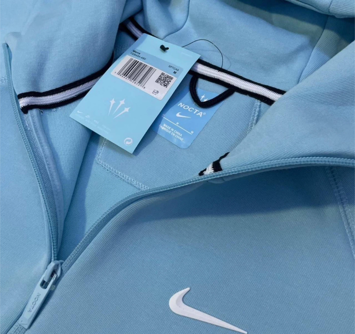 Nike NOCTA Light Blue Tracksuit Set (Hoodie + Sweatpants) - photo 4
