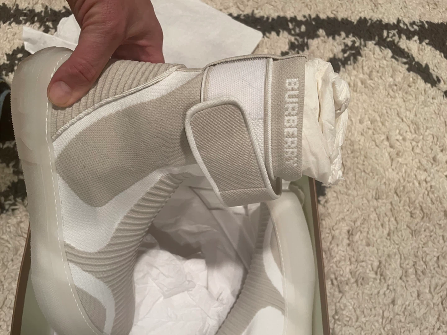 SIZE 12 Authentic Burberry Sneakers - photo 3