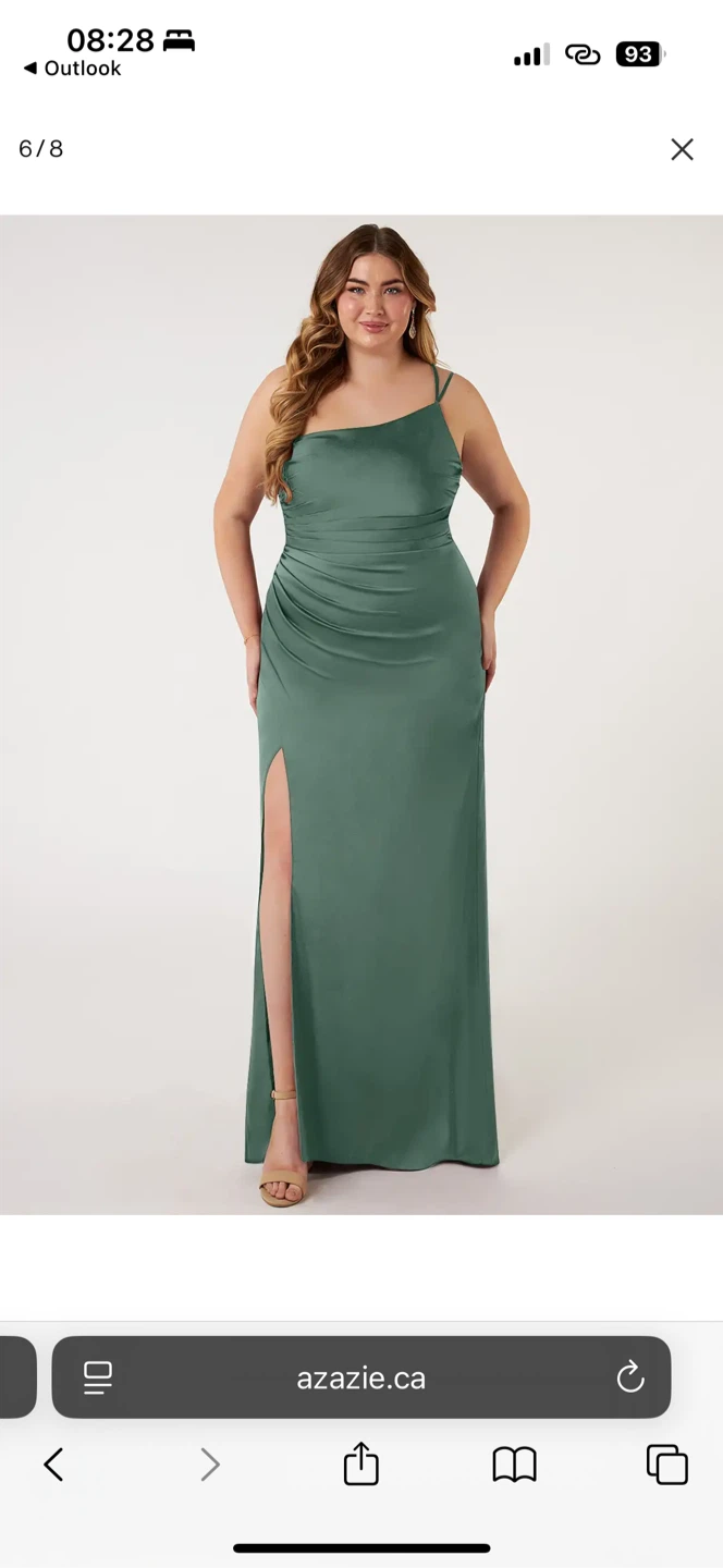 Azazie Sage Green eucalyptus Dress size 20 and 22
