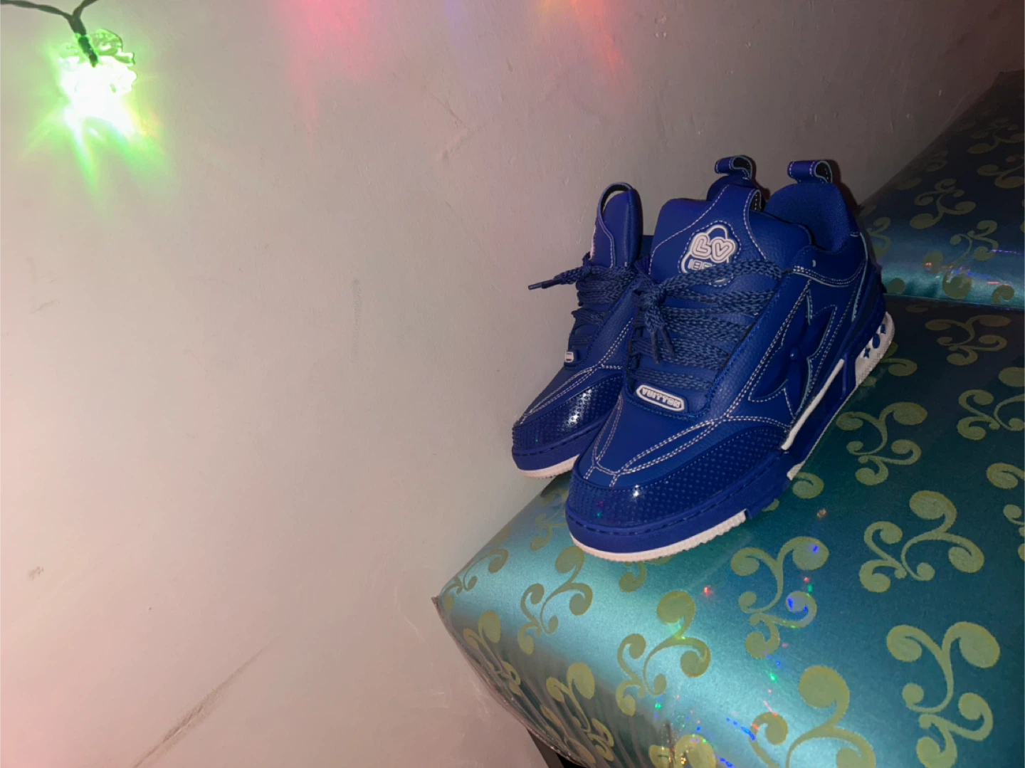 Blue LV Trainer Sneakers - photo 3