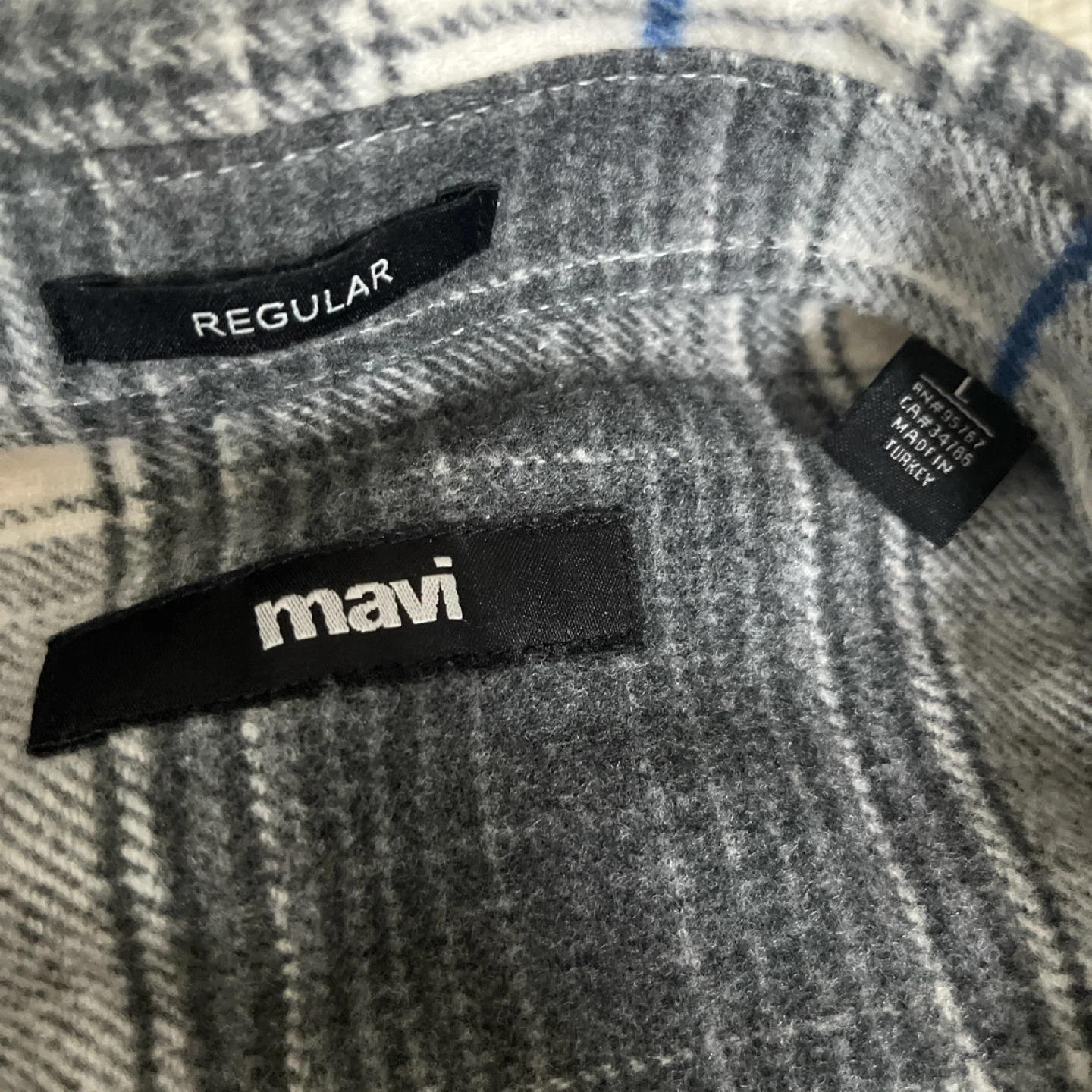 Mavi Plaid Flannel Shirt - Size L - photo 2
