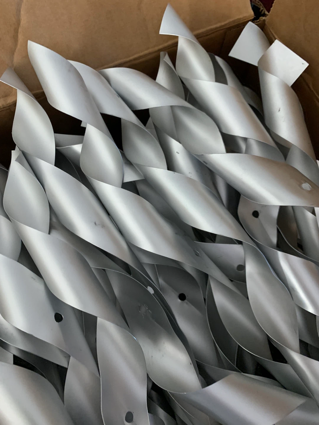 DIY project aluminum spirals