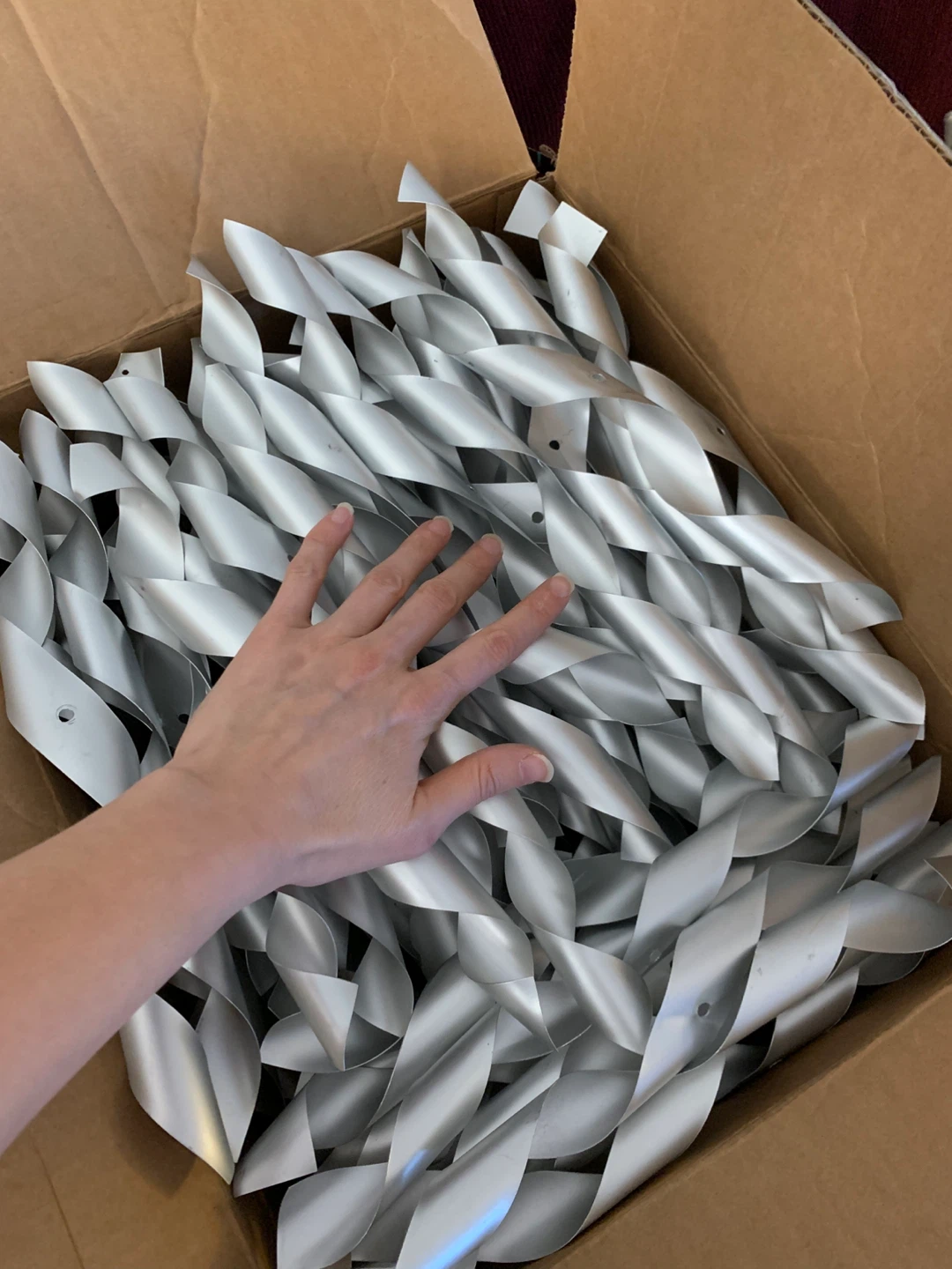 DIY project aluminum spirals - photo 3