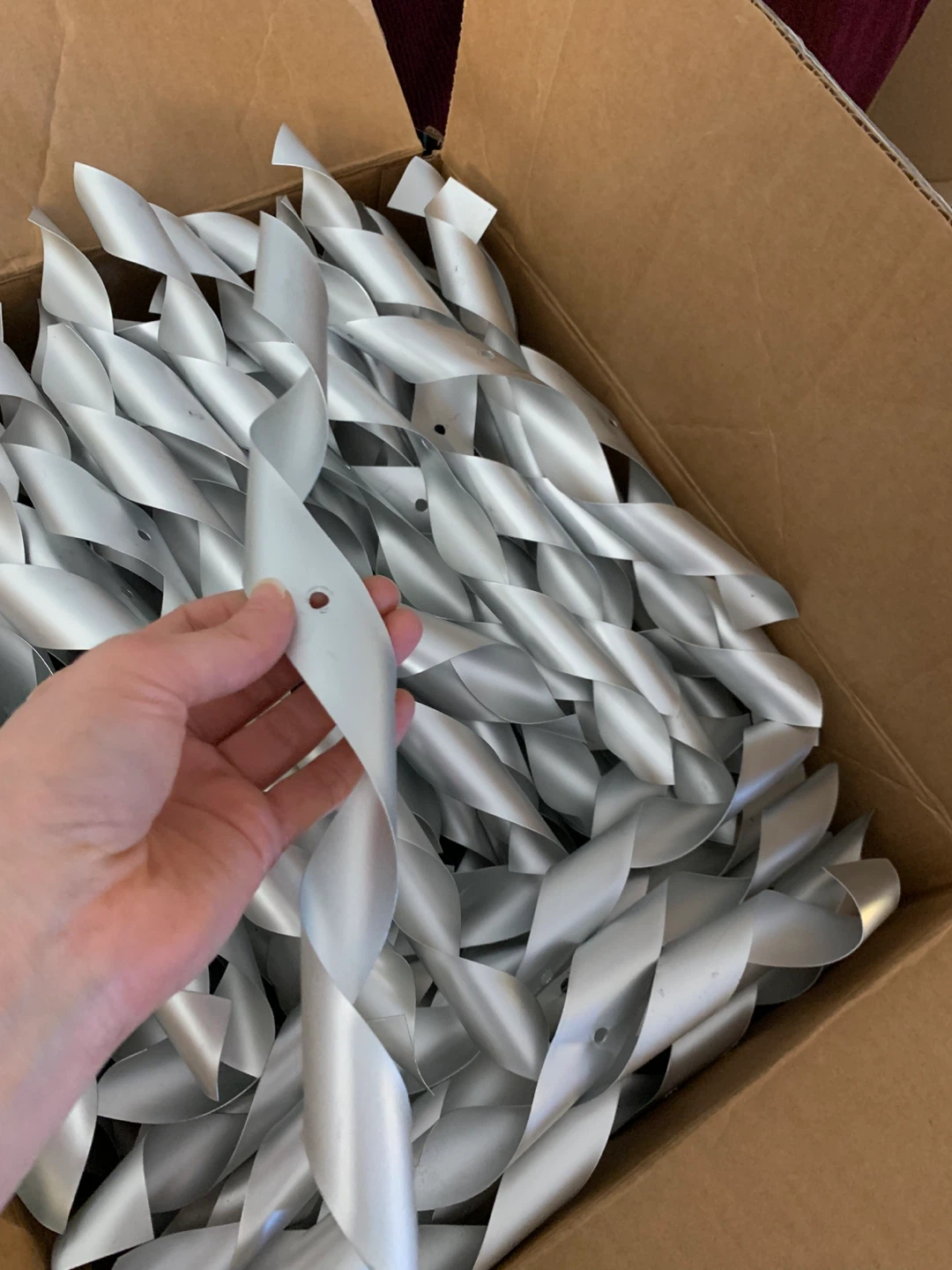 DIY project aluminum spirals - photo 2