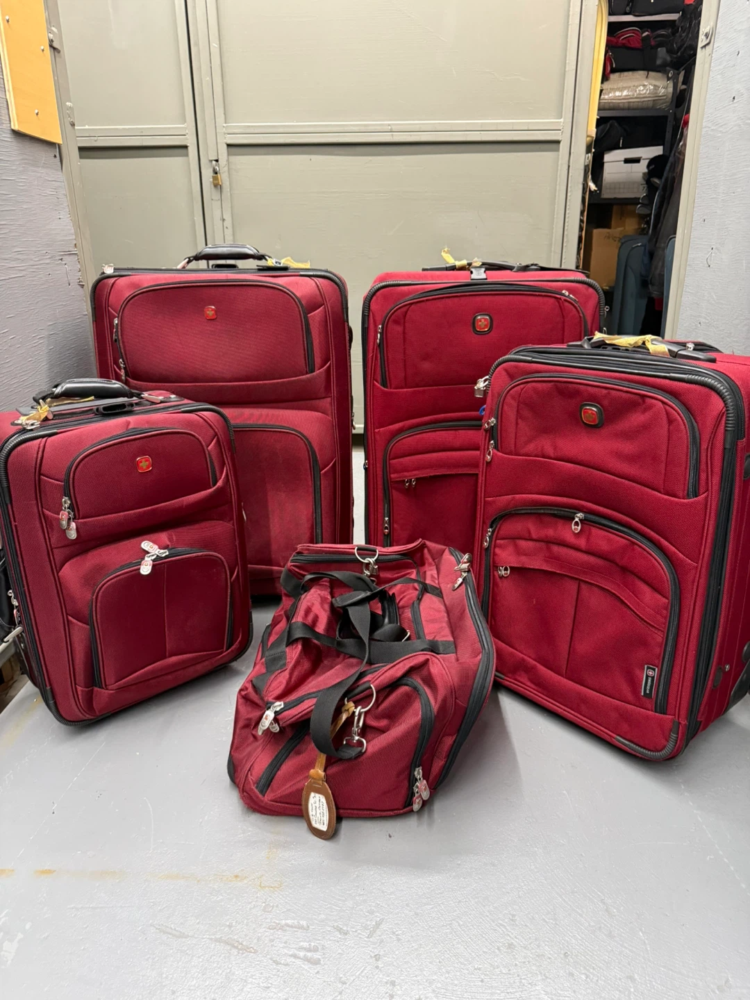 Swiss Gear Red Luggage Set