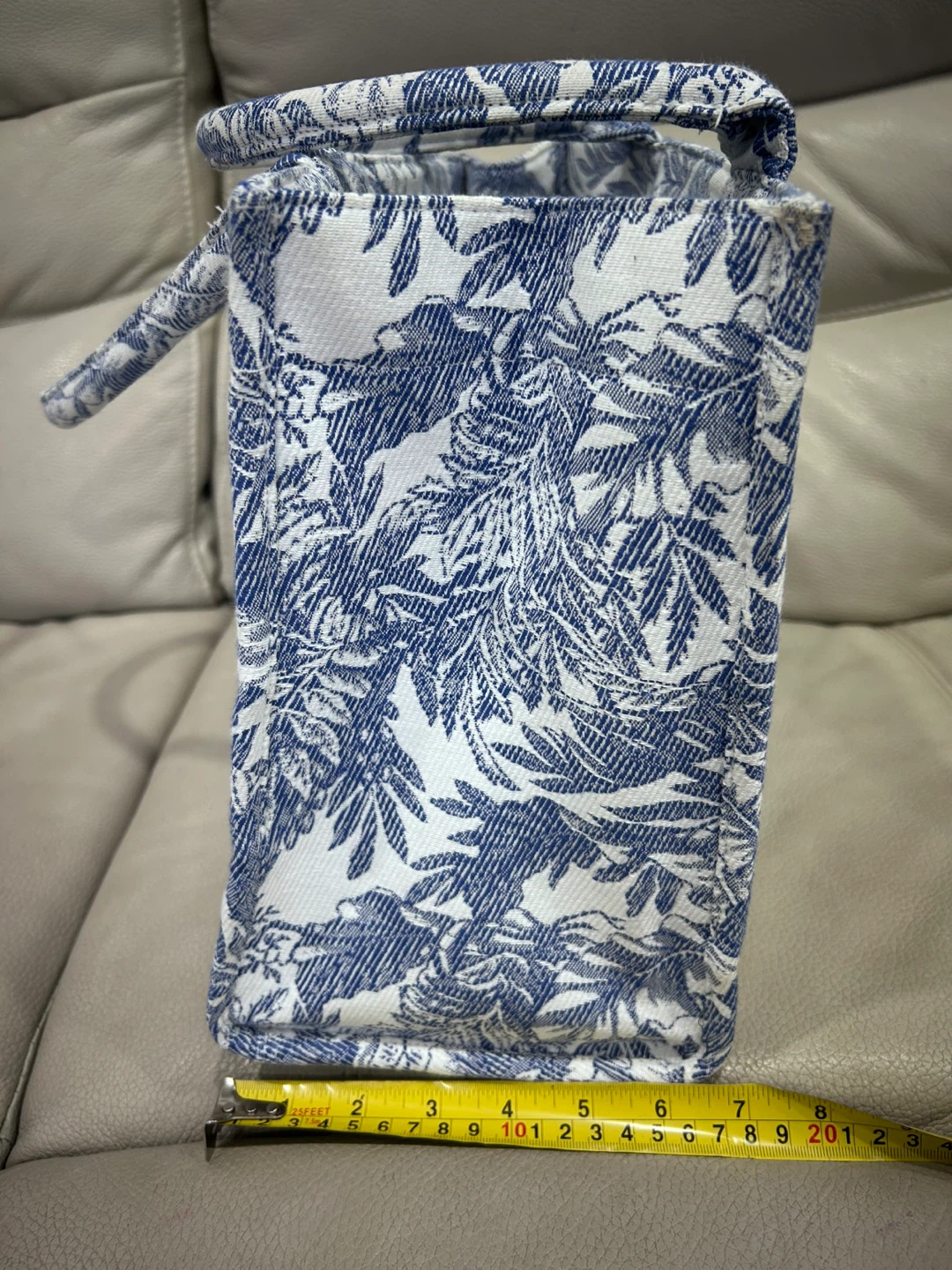 Aritzia Tote Bag - Blue & White Pattern - photo 3