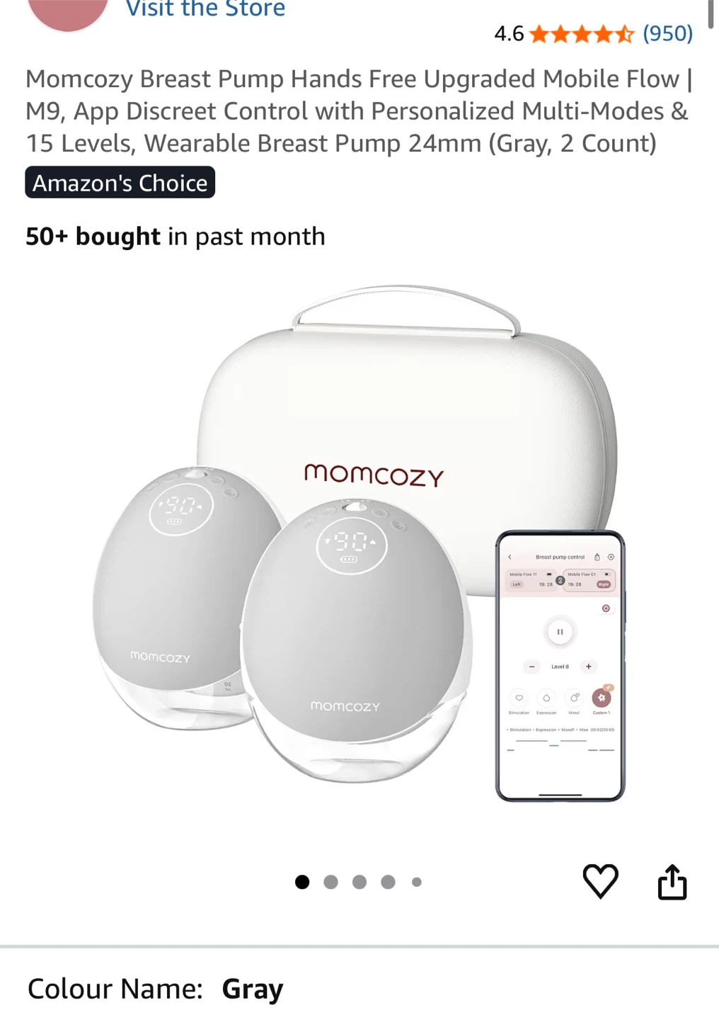 Brand new Momcozy Breast Pump Hands Free M9