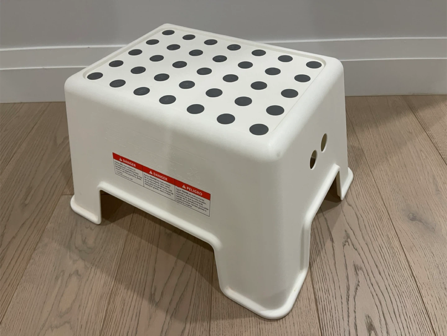 White Plastic Step Stool