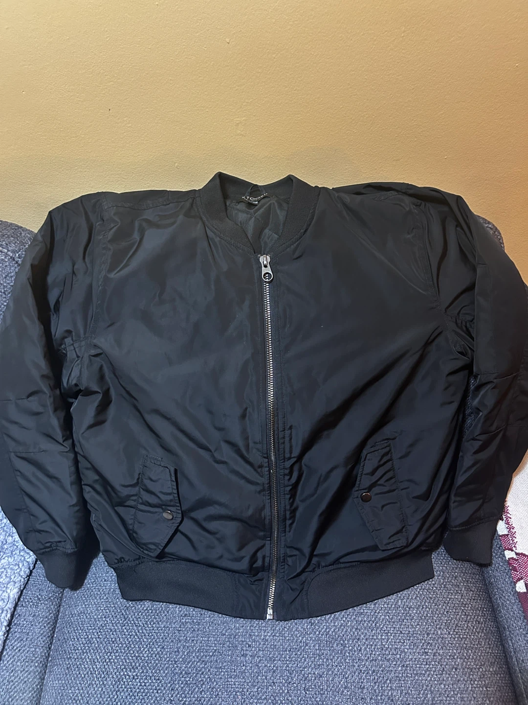 Stoosh Ladies Black Bomber Jacket - Size L