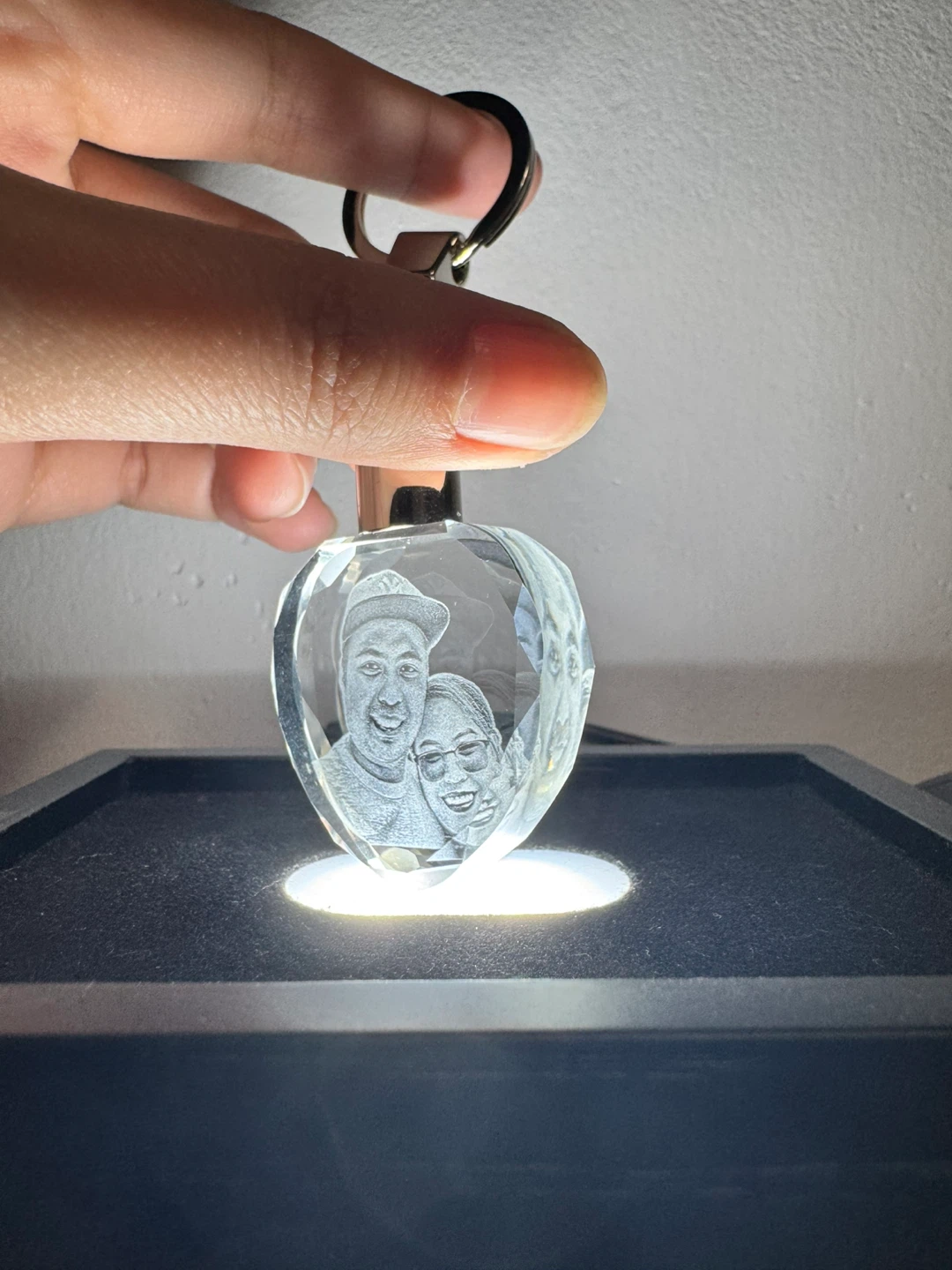 Personalized Engraving Crystal keychain - photo 2