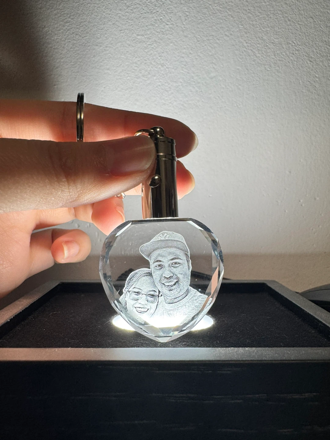Personalized Engraving Crystal keychain