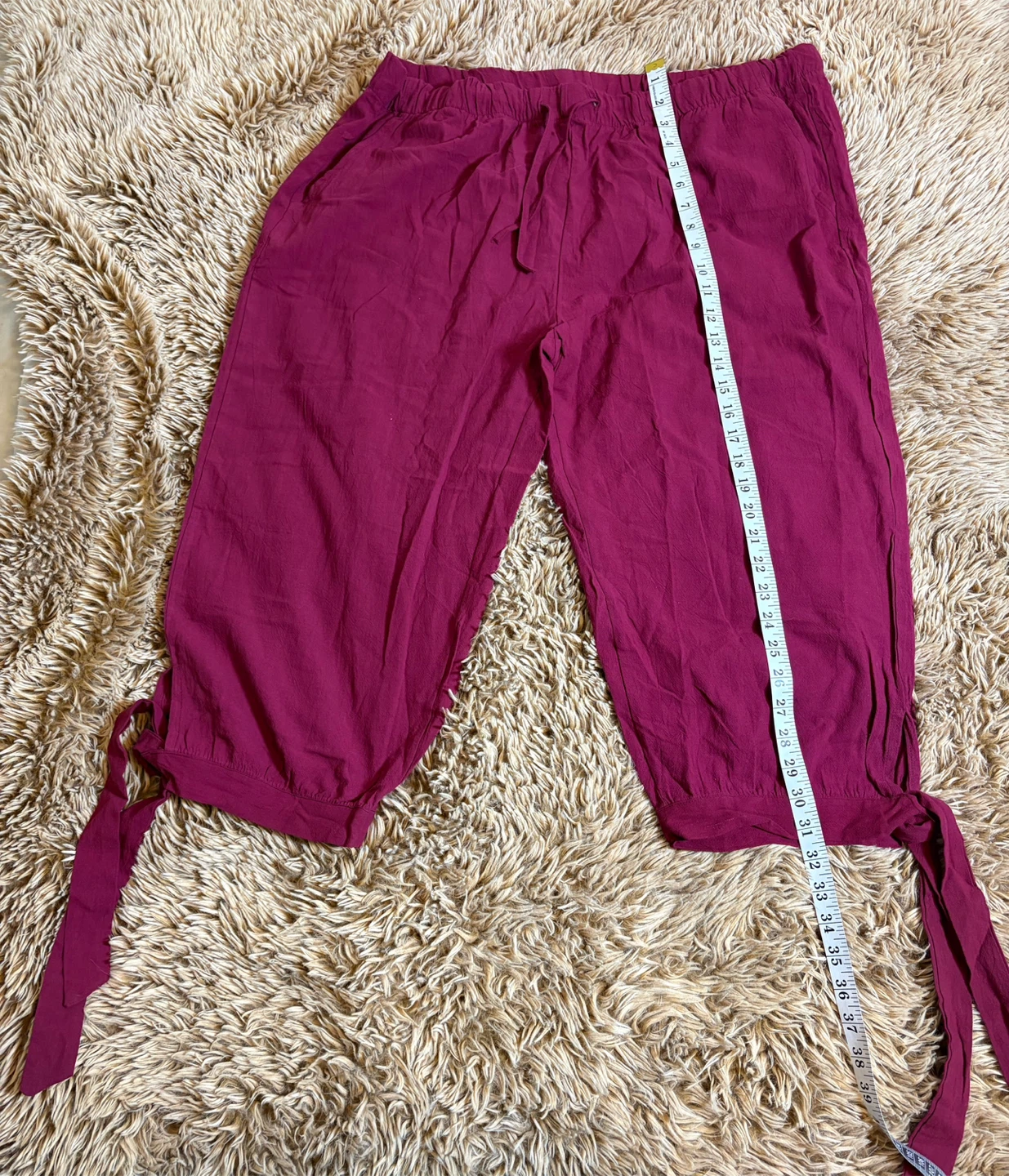 Maroon Capri Pants - Size XXL