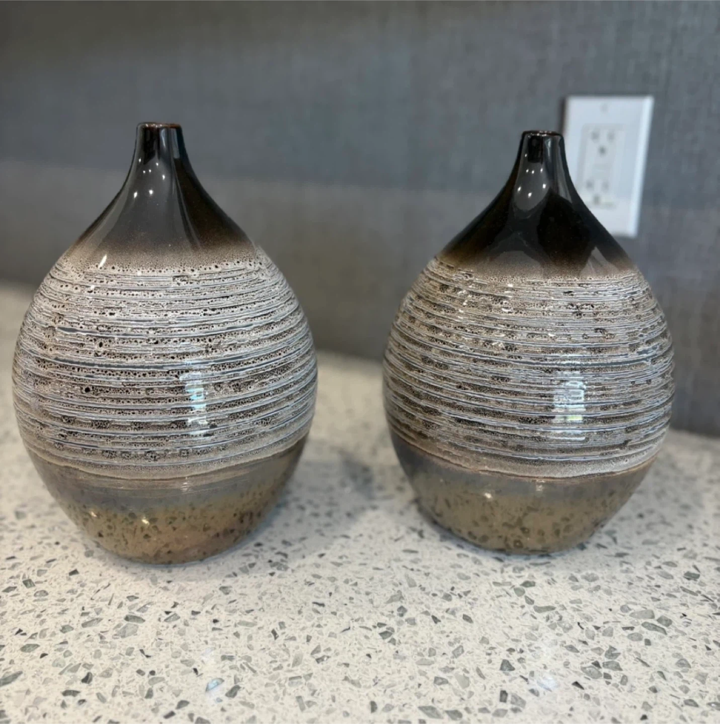 Decorative Ceramic Vases - Set of 2