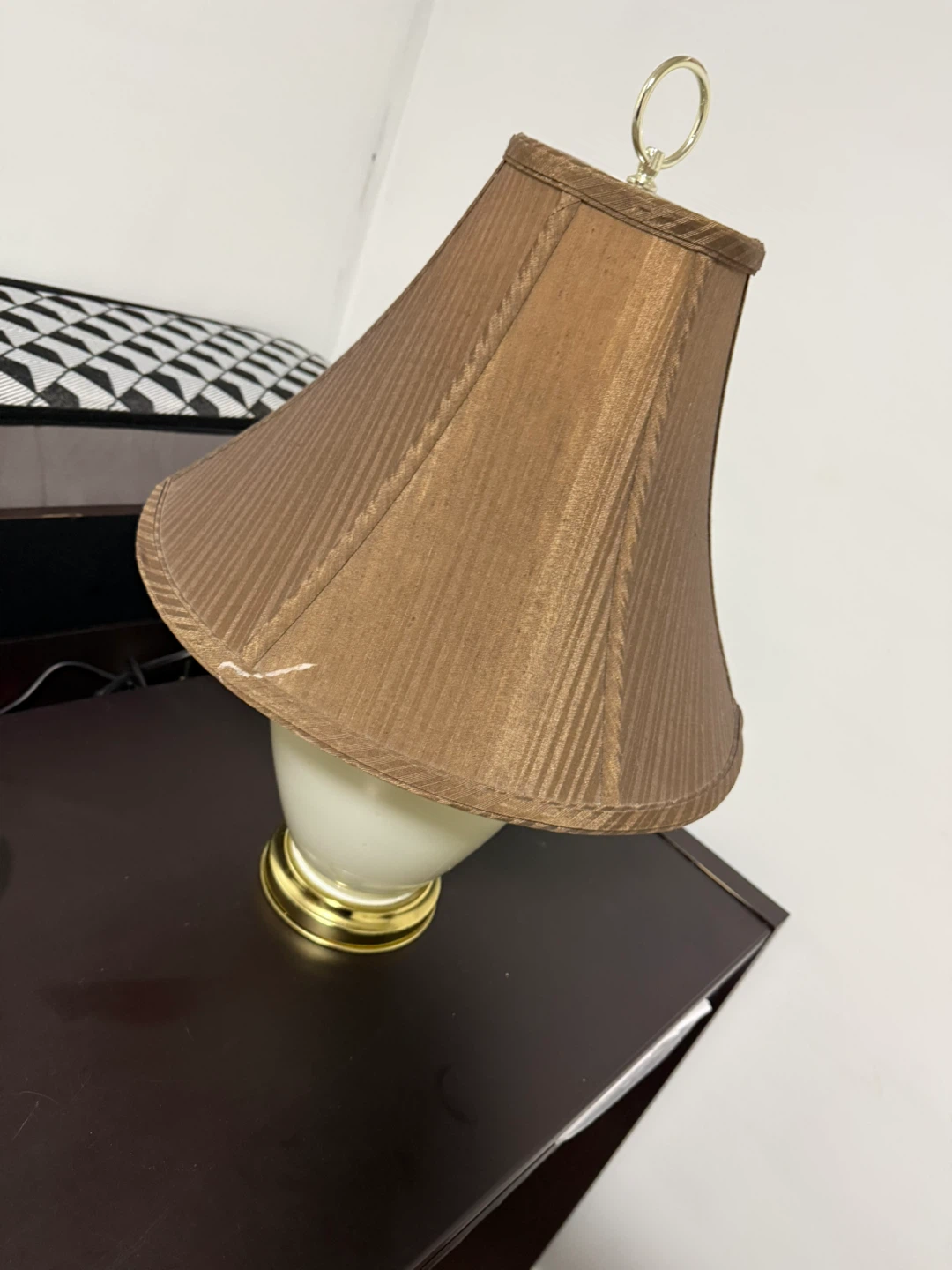 Table Lamp - Brown Shade, Cream Base - photo 4