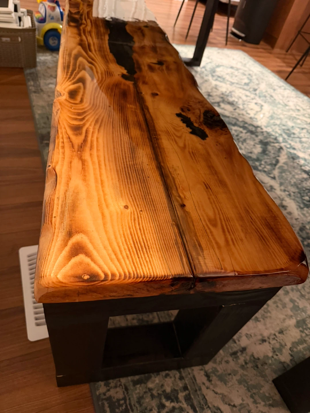 Handmade Wood & Resin River Table