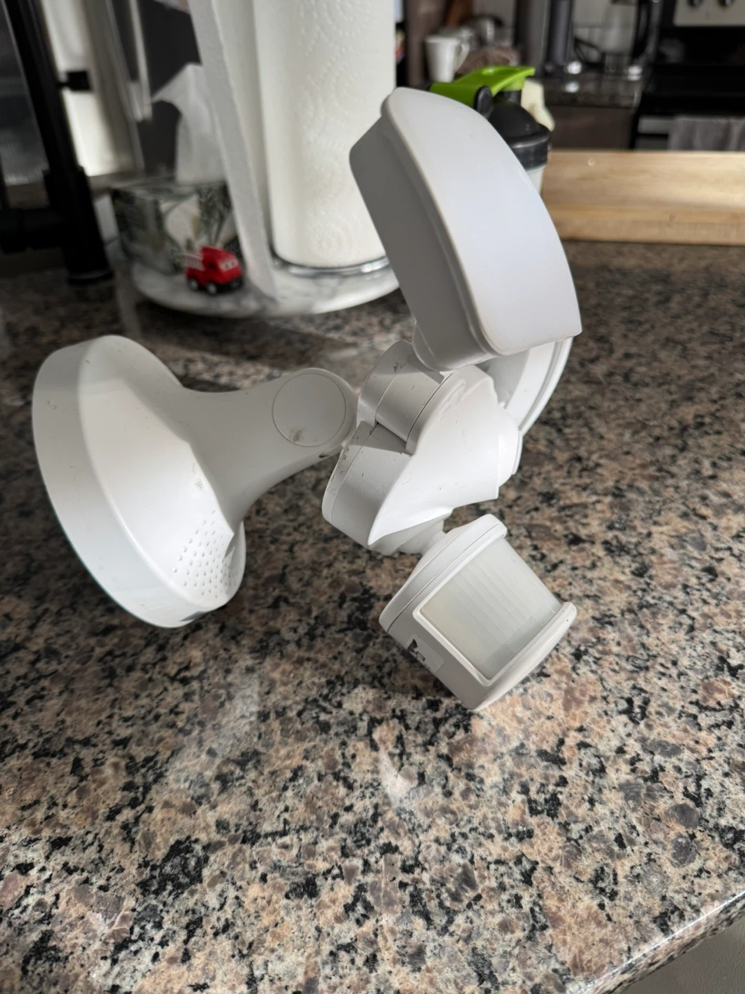 White Outdoor Security Light - photo 2
