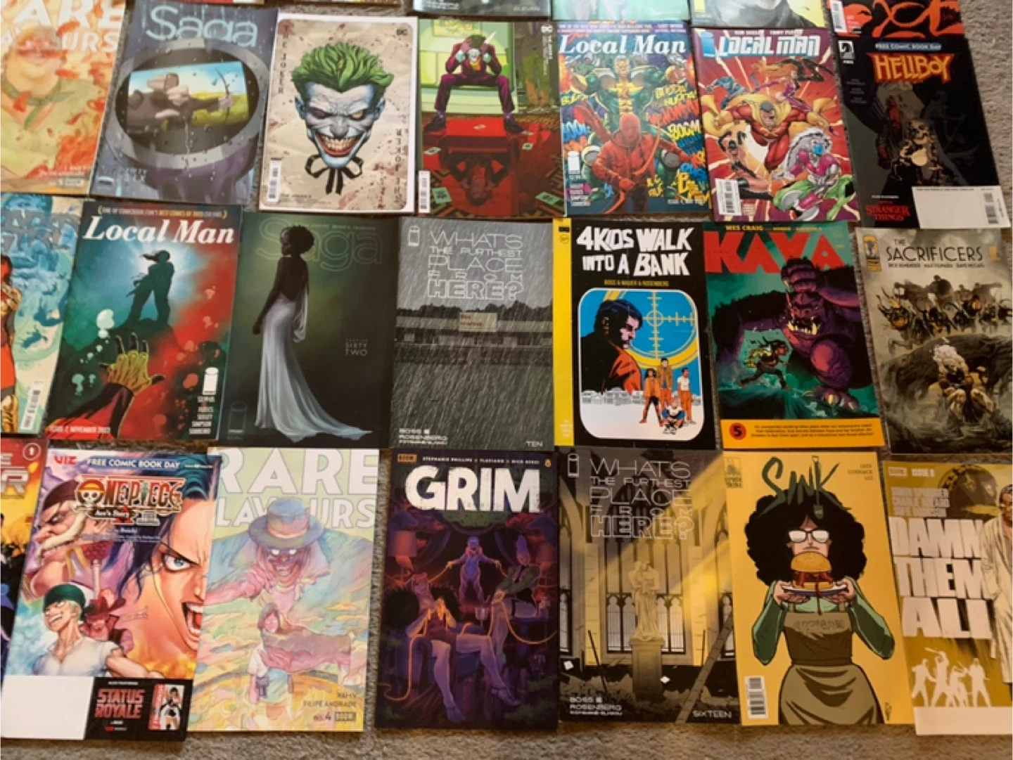 34 Comic Books - DC, Saga, Local Man & More!