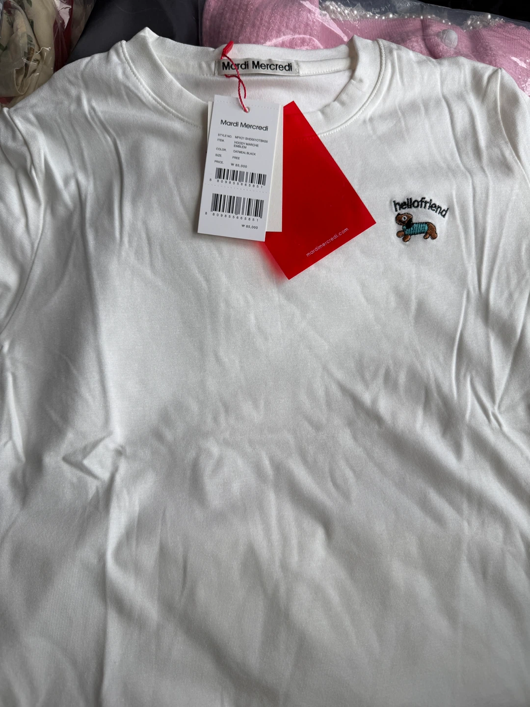 Super Cute Dachshund Embroidery T-Shirt - photo 3