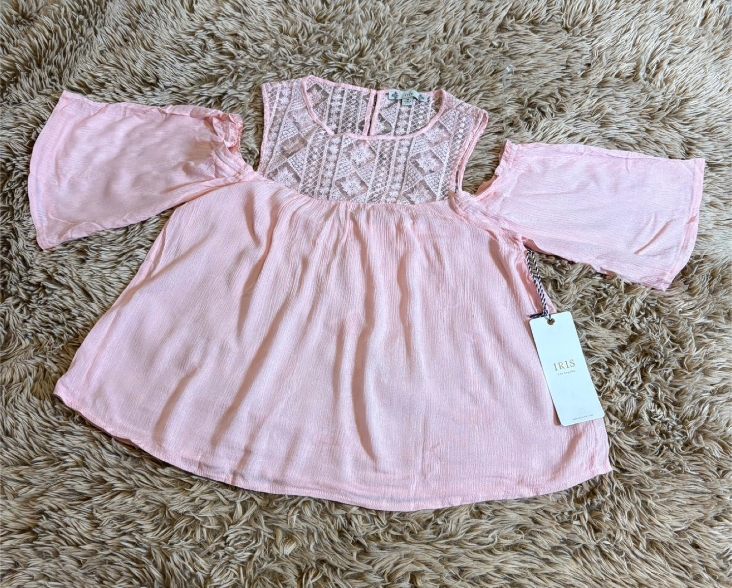 Iris Los Angeles Pink Blouse - Size M