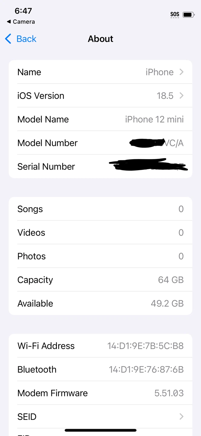 Apple iPhone 12 Mini - 64GB - Black (Unlocked) - photo 3