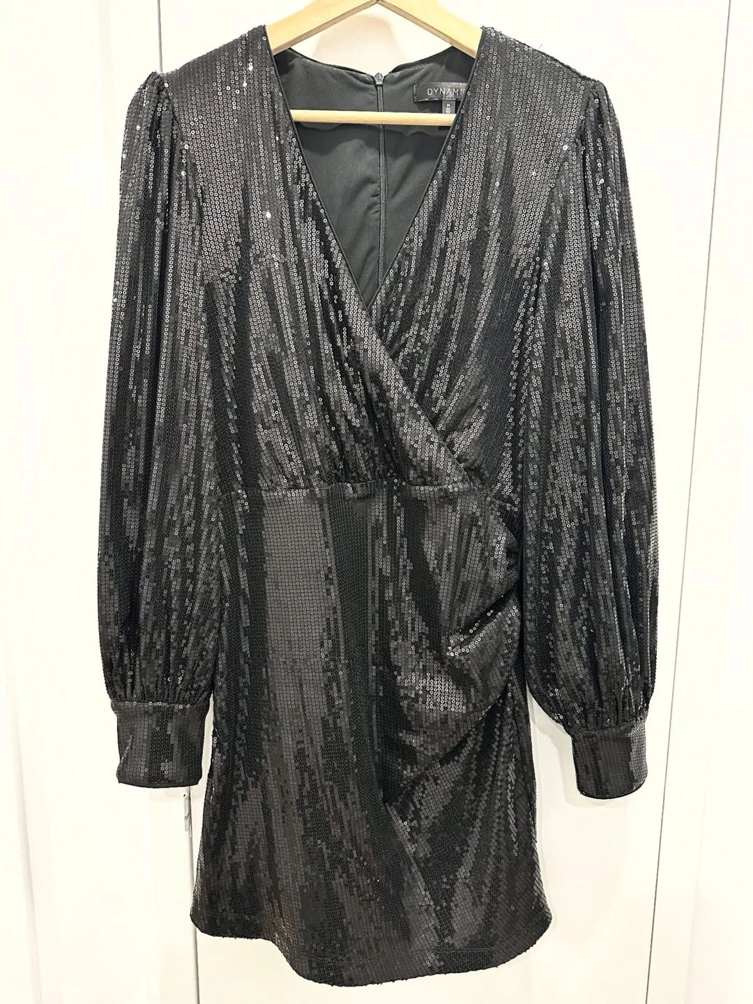 Dynamite Ruby Sequin Wrap Dress - photo 5