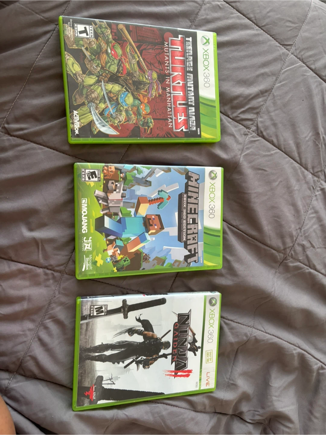 Xbox 360 Games: Ninja Gaiden, Minecraft, TMNT