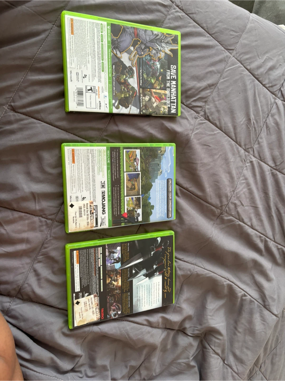 Xbox 360 Games: Ninja Gaiden, Minecraft, TMNT - photo 2