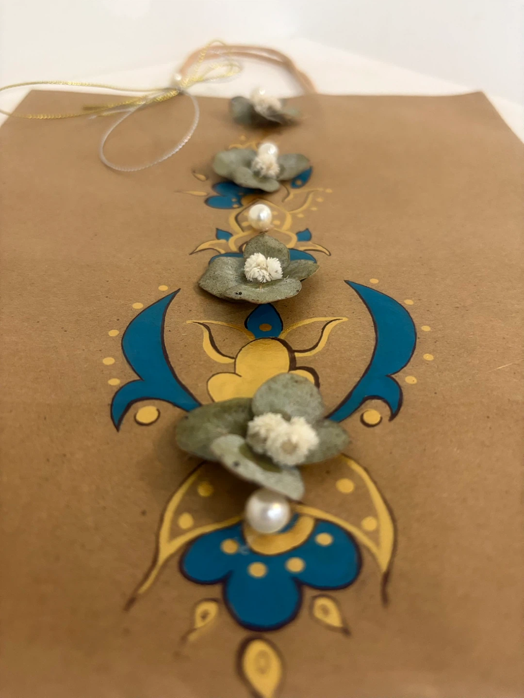 Decorated Brown Paper Gift Bag - photo 4