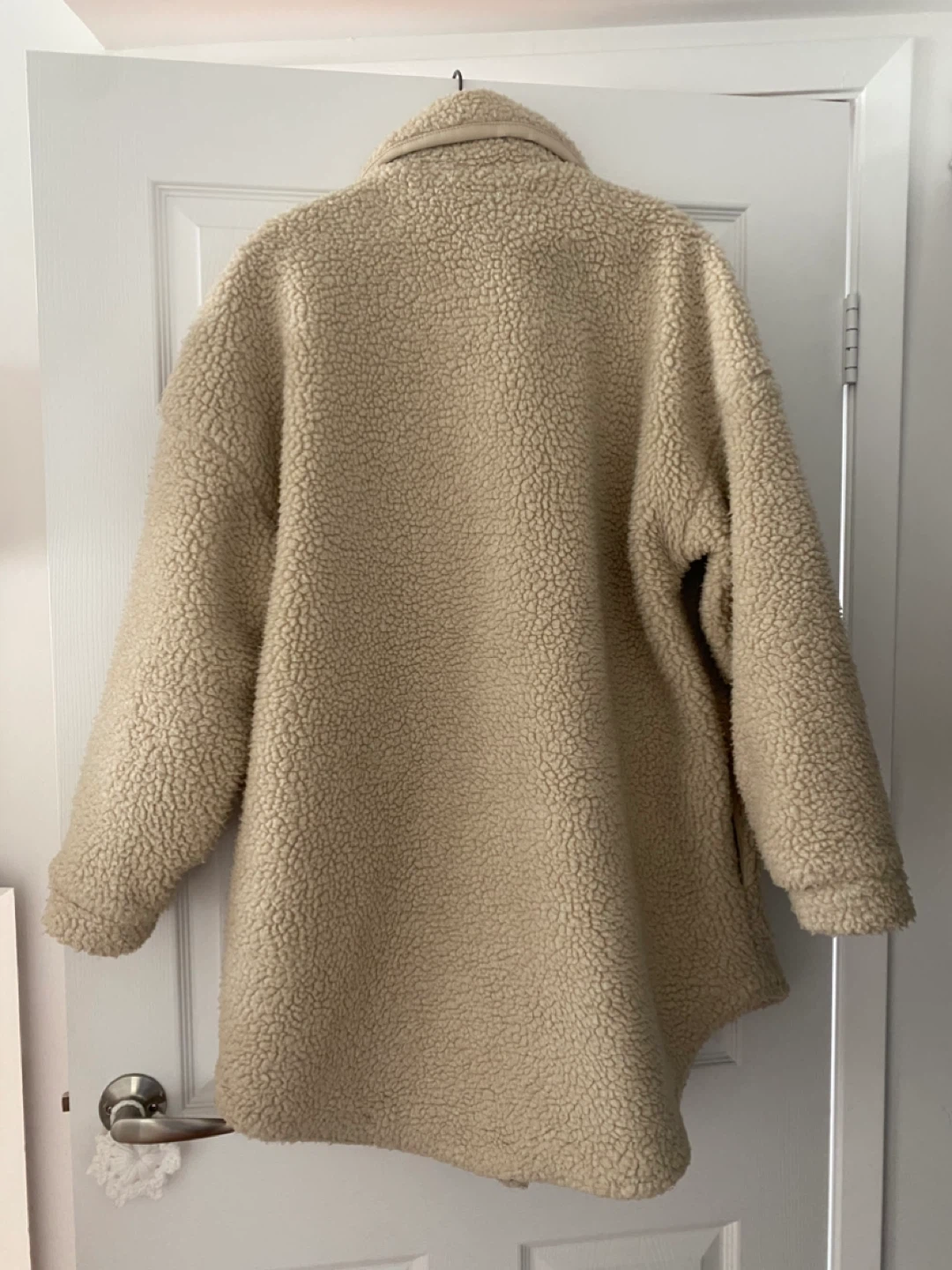 Bershka Cream Teddy Coat - photo 2