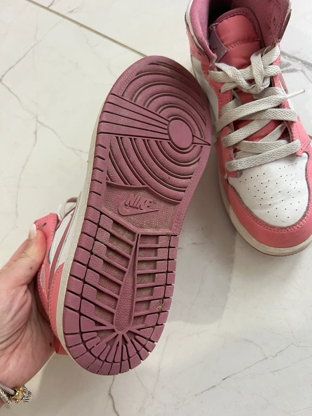 Nike Air Jordan 1 High Toddler Shoes - Size 2Y - photo 2