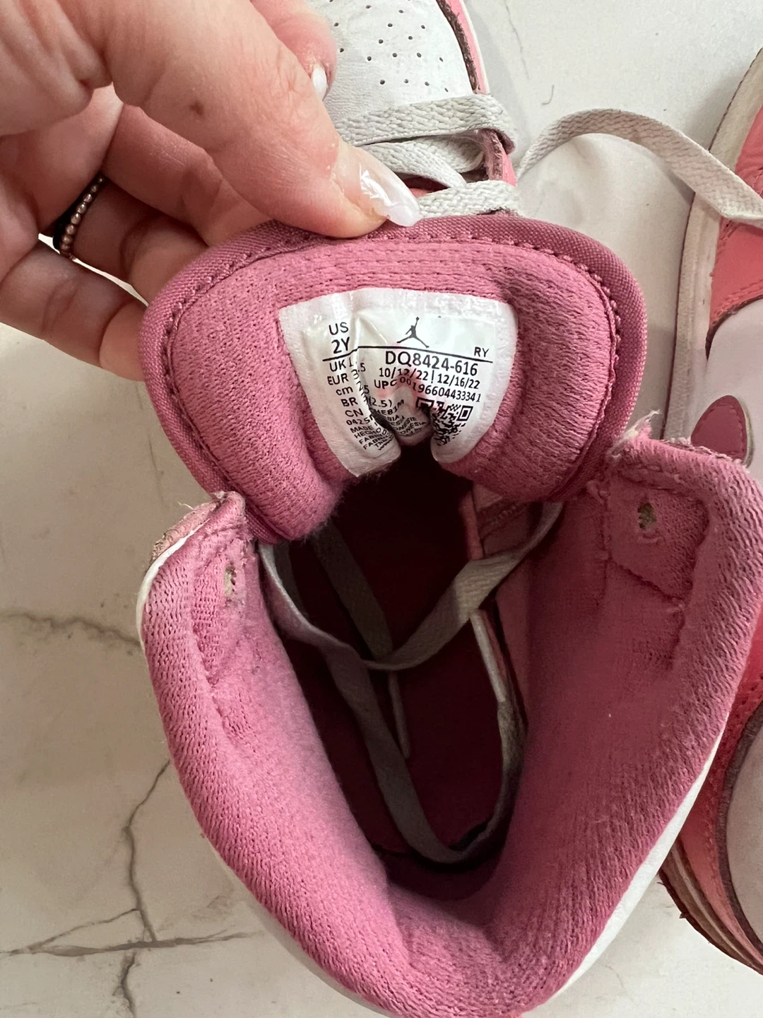 Nike Air Jordan 1 High Toddler Shoes - Size 2Y - photo 3