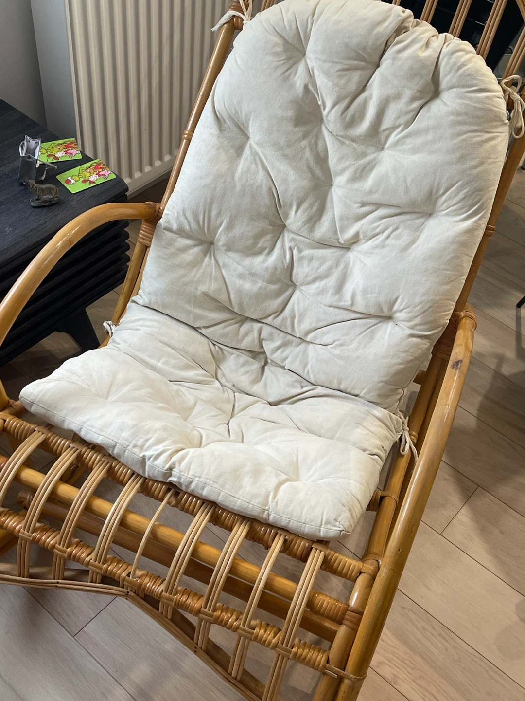 Rattan Rocking Chair with Cushion - photo 4