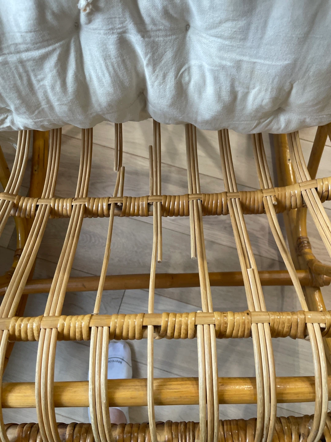 Rattan Rocking Chair with Cushion - photo 2