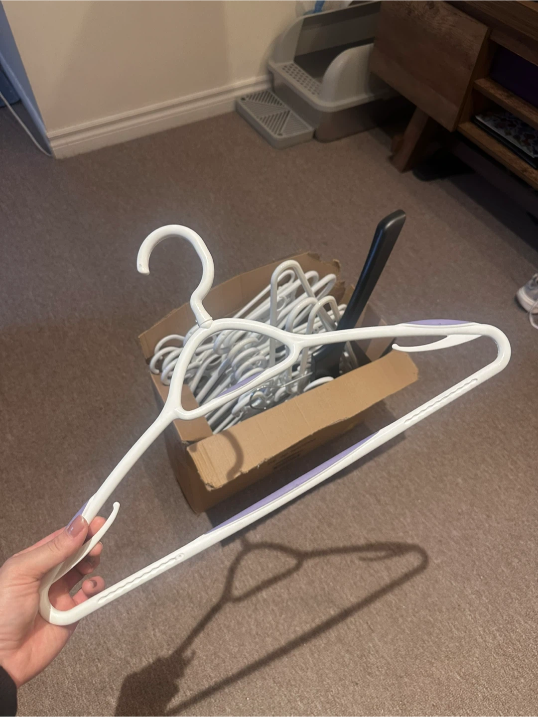 Clothes Hangers - Box of White Hangers