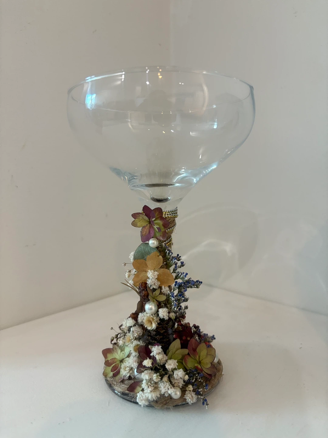 Floral Decorated Martini Glass with Box - photo 2