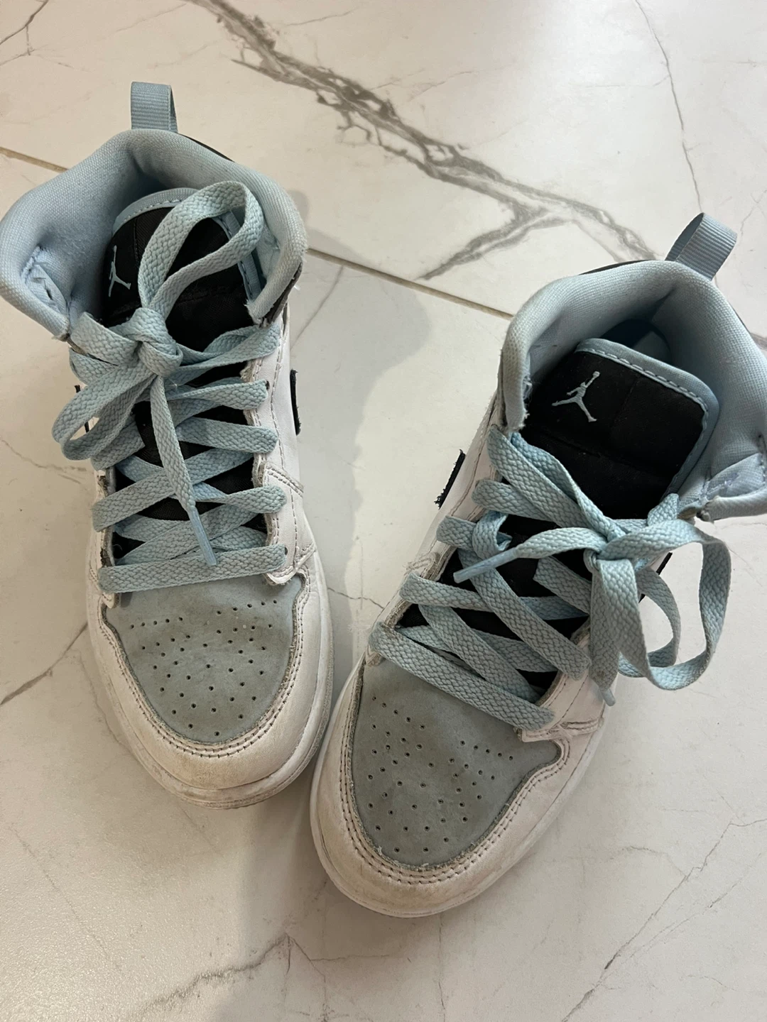 Air Jordan 1 Mid Ice Blue Youth Size 1Y