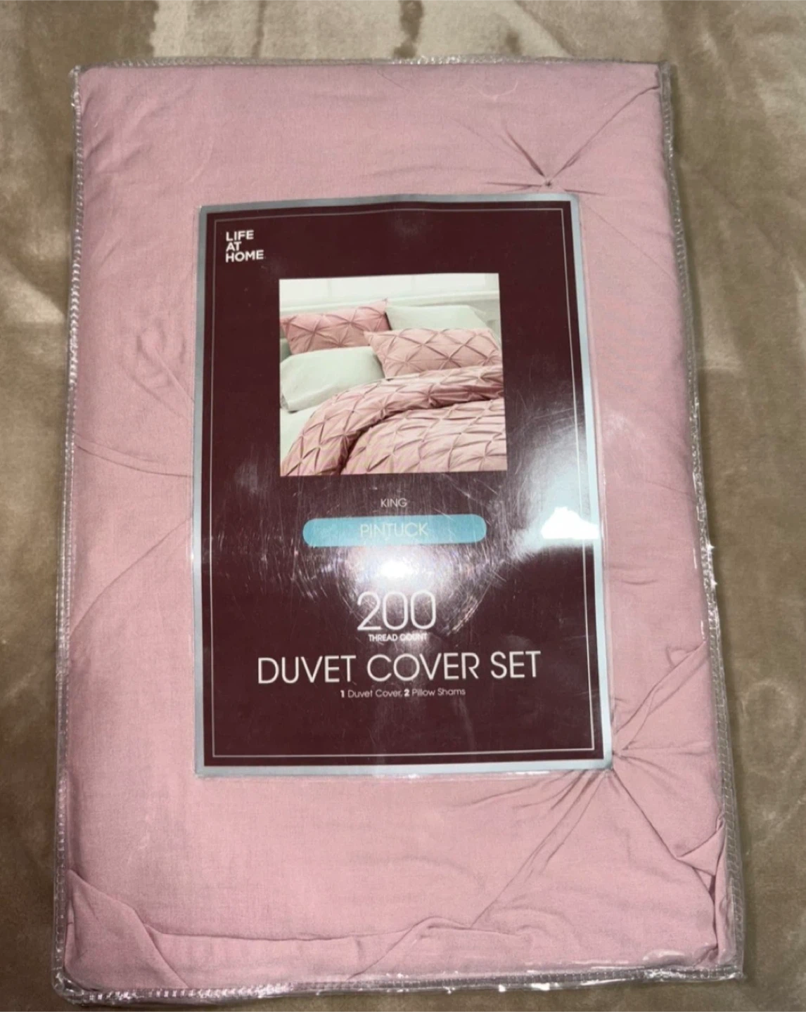 Life At Home King Duvet Cover Set - New