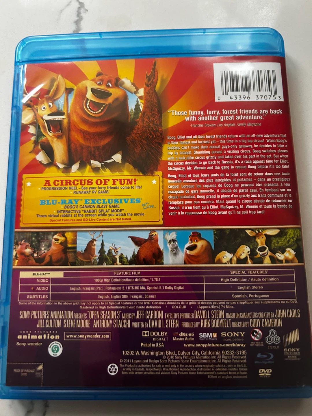 Open Season 3 Blu-ray + DVD Combo Pack - photo 2