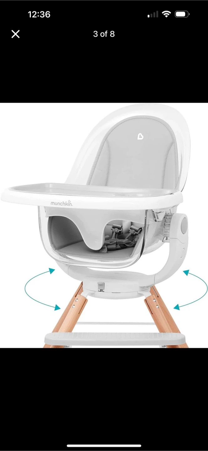 Munchkin 360° Cloud Baby High Chair - photo 5