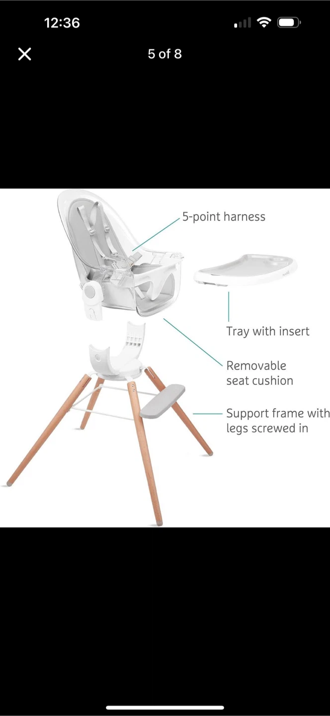 Munchkin 360° Cloud Baby High Chair - photo 3