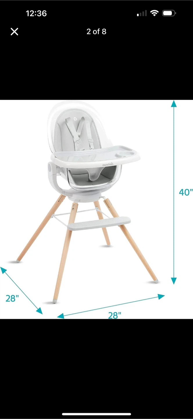 Munchkin 360° Cloud Baby High Chair - photo 2