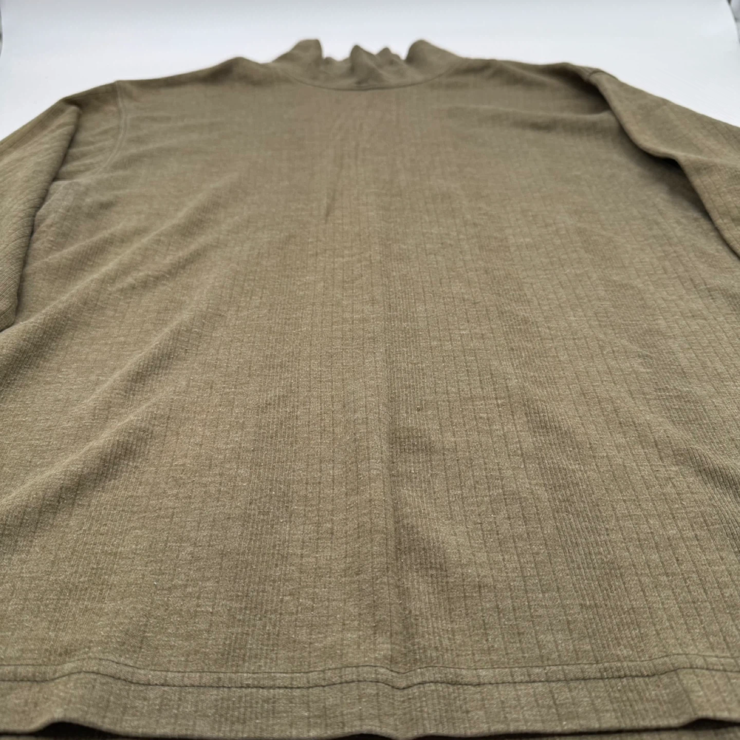 GE2OO Ribbed Mock Neck Long Sleeve Top – Size M – Like New - photo 2