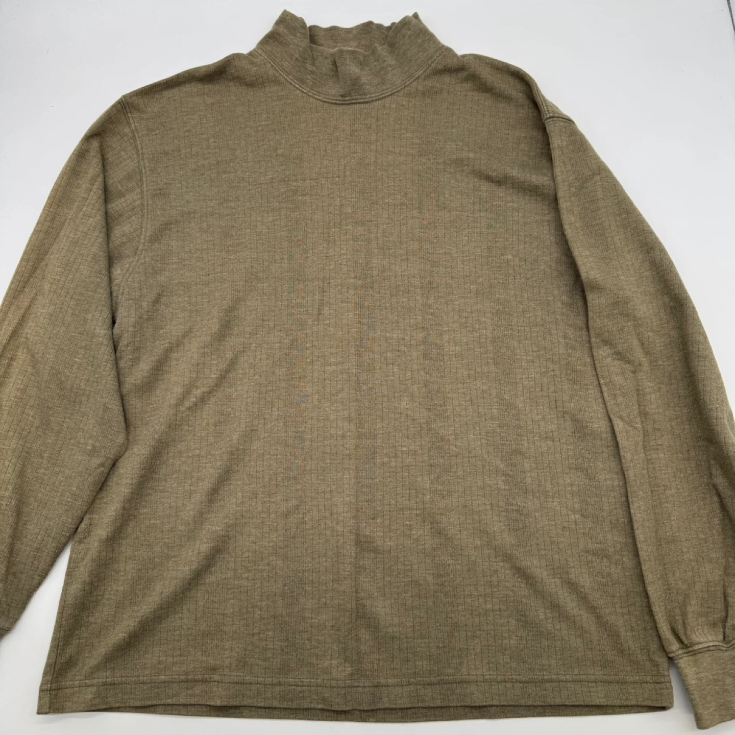GE2OO Ribbed Mock Neck Long Sleeve Top – Size M – Like New - photo 3