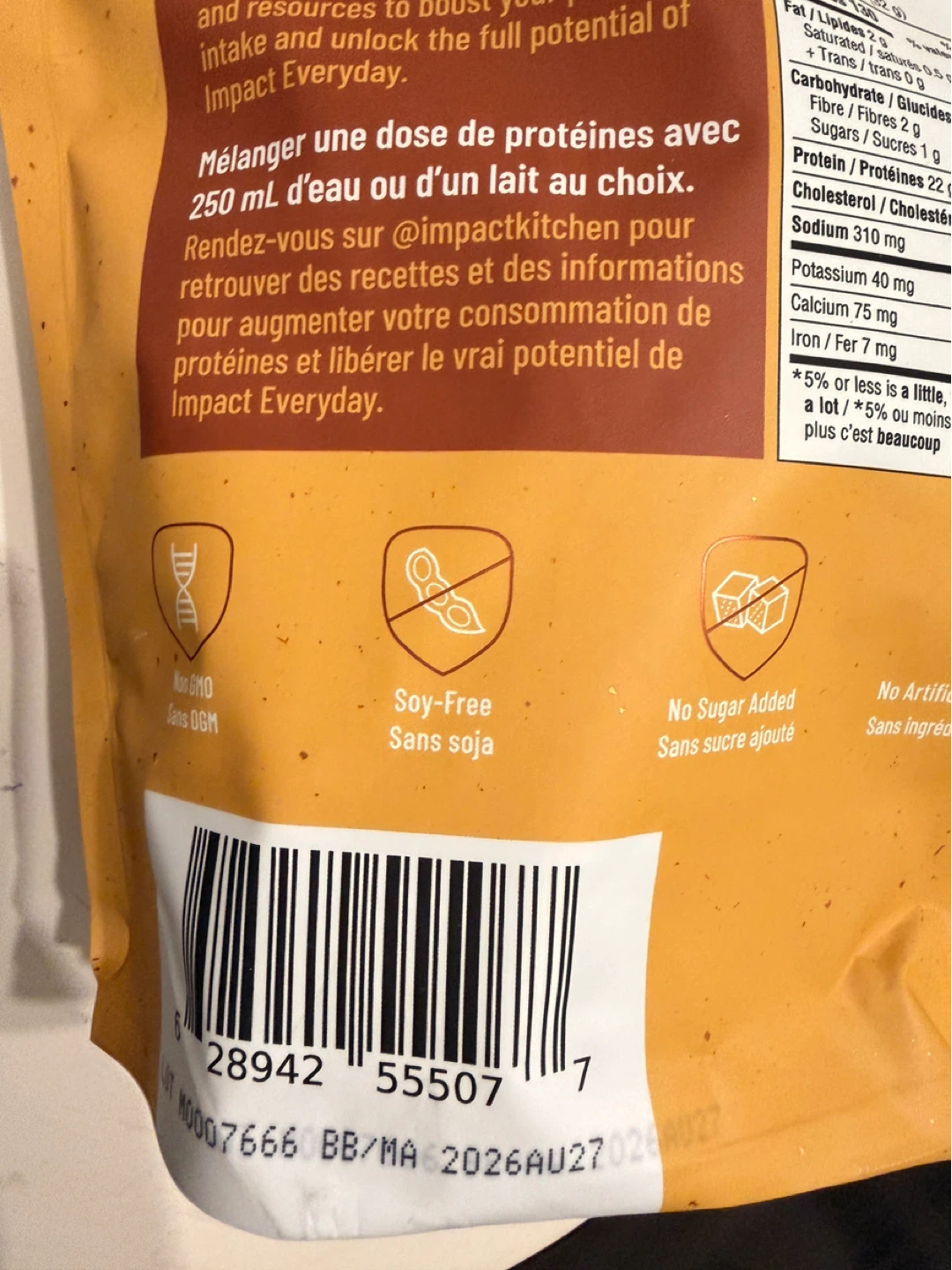 Impact Everyday Vanilla Plant Protein - 680g - photo 2